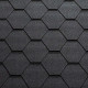 Битумная черепица UNI STRONG сота 3м2 графитовый