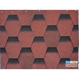 Бітумна черепиця BTM Shingle Rubin Червоний 2,94м²
