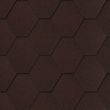 Битумная черепица UNI STRONG коричневая сота
