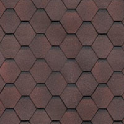 Битумная черепица Шинглас КАДРИЛЬ цвет Гранат