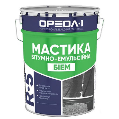 Мастика битумно-емульсионная Ореол БИЭМ 20кг
