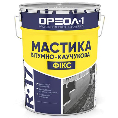 Мастика битумно-каучуковая ОРЕОЛ ФИКС 12кг