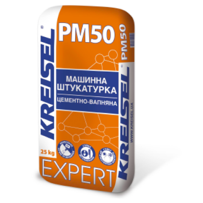 Машинна штукатурка цементно-вапняна, 5-20 мм, MPA 35L Kreisel PM51 25кг