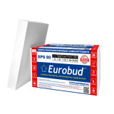 Пенопласт Eurobud EPS 80 15 кг\куб 100мм 1х1м